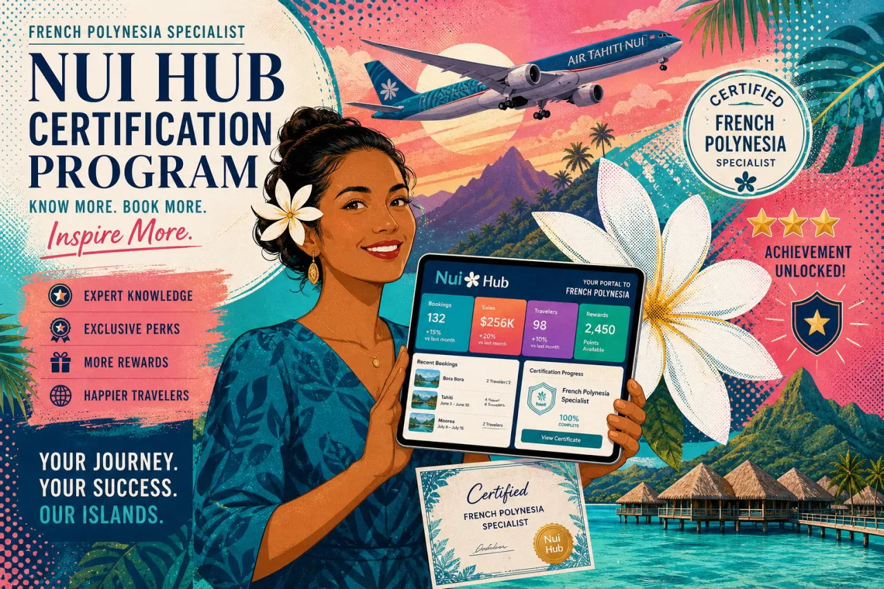 Air Tahiti Nui startet Tiare Specialist Program für Reisebüros
