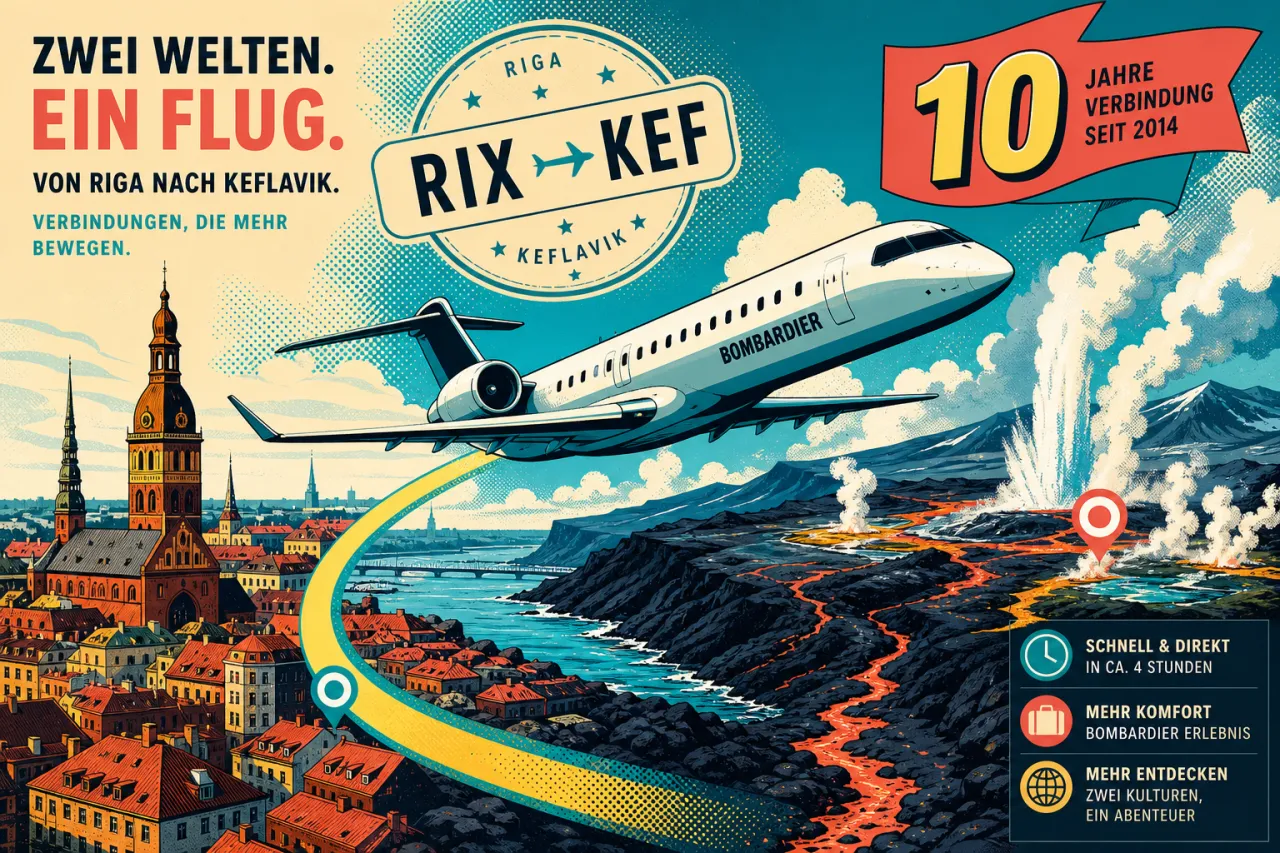 airBaltic: 10 Jahre Riga–Reykjavík im Blick