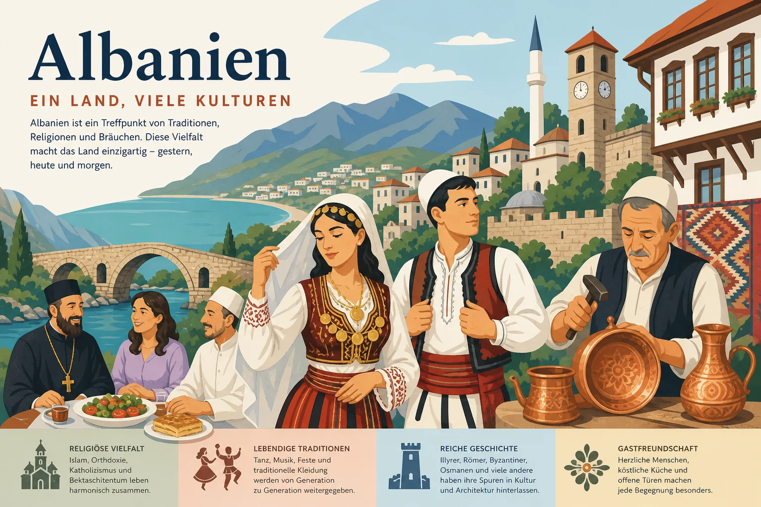 Albaniens kulturelle Vielfalt