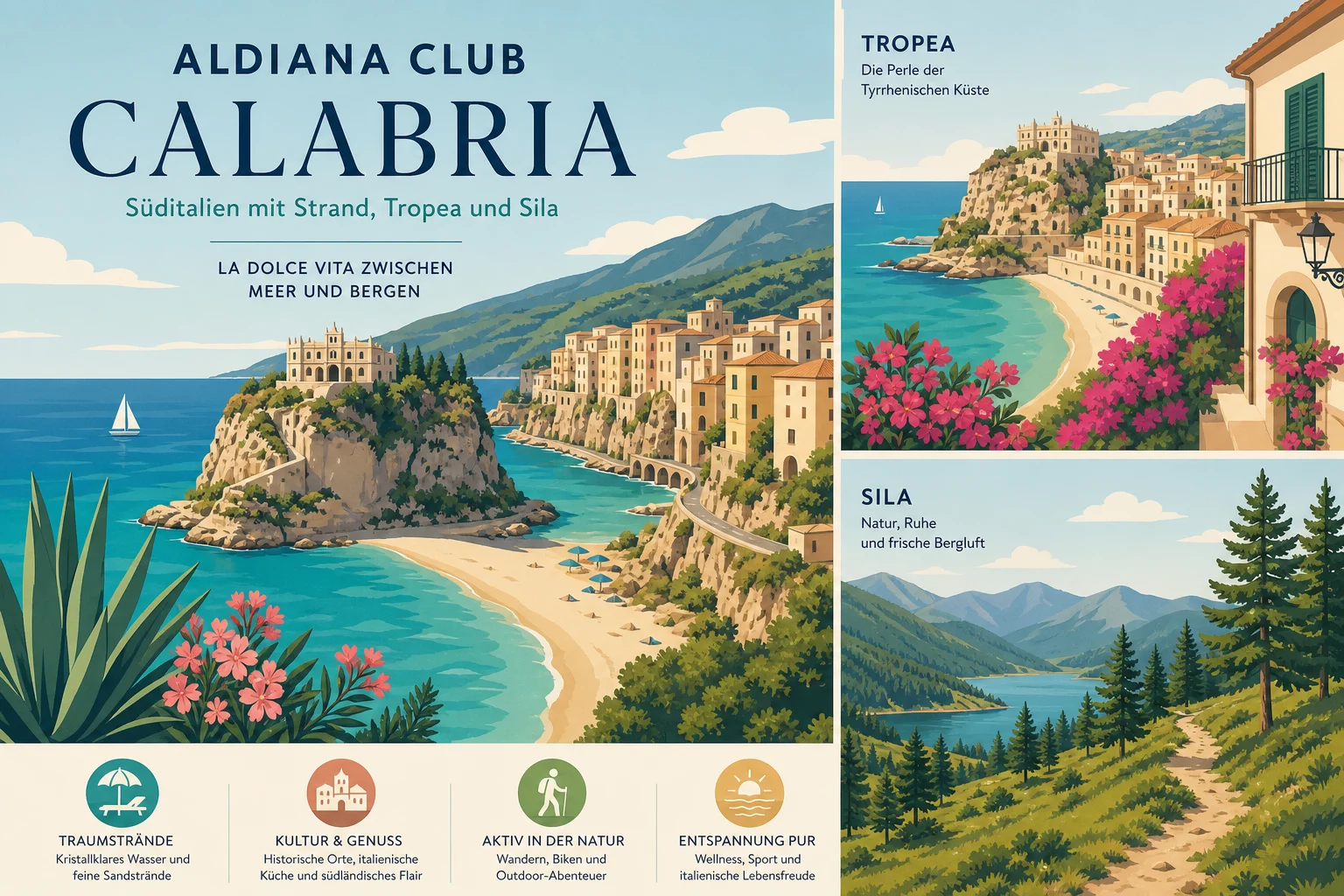 ALDIANA CLUB CALABRIA: Süditalien mit Strand, Tropea und Sila