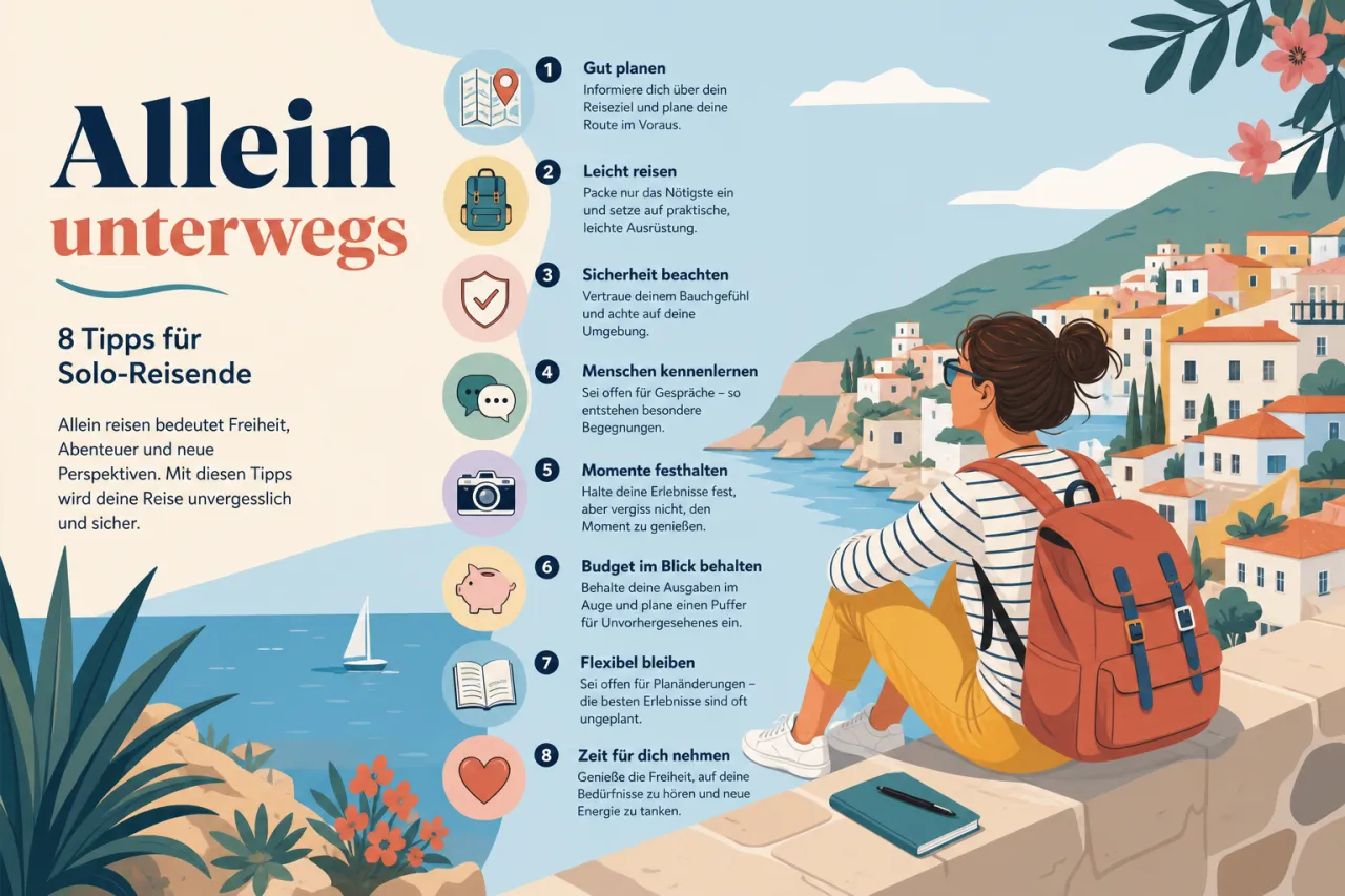 Allein unterwegs – 8 Tipps für Solo-Reisende