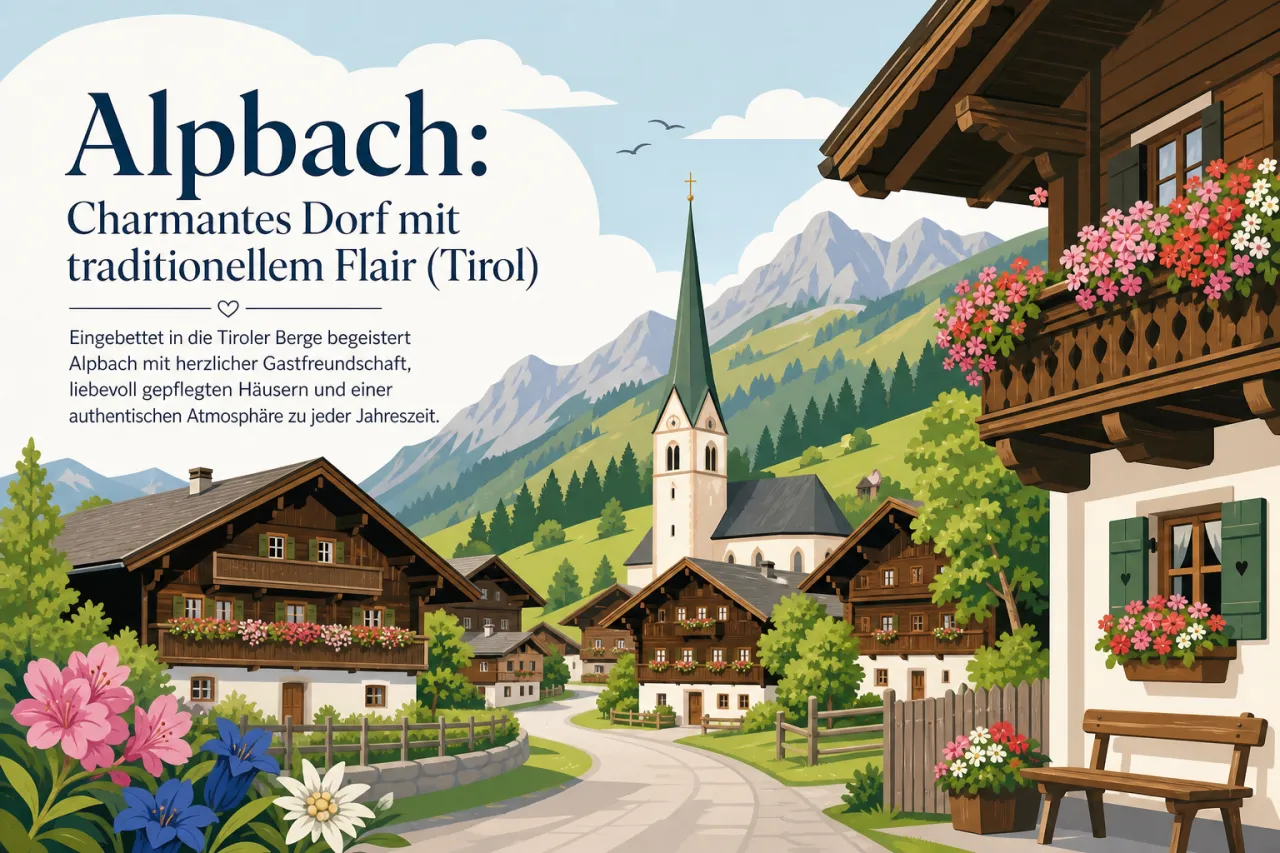 Alpbach: Charmantes Dorf mit traditionellem Flair