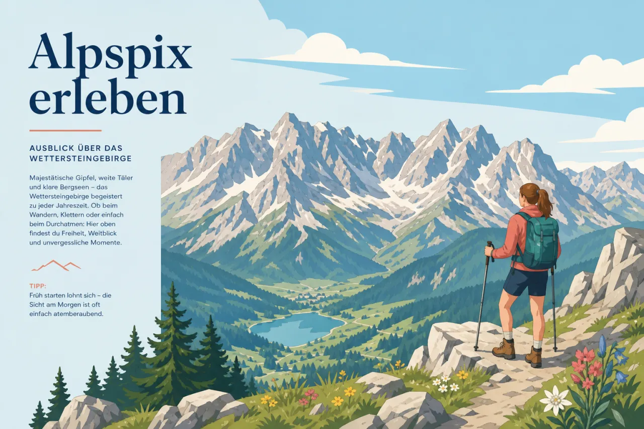 Alpspix erleben – Ausblick über das Wettersteingebirge