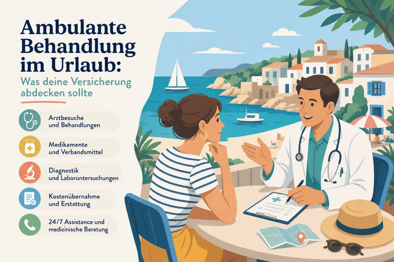 Ambulante Behandlung im Urlaub: Was deine Versicherung abdecken sollte