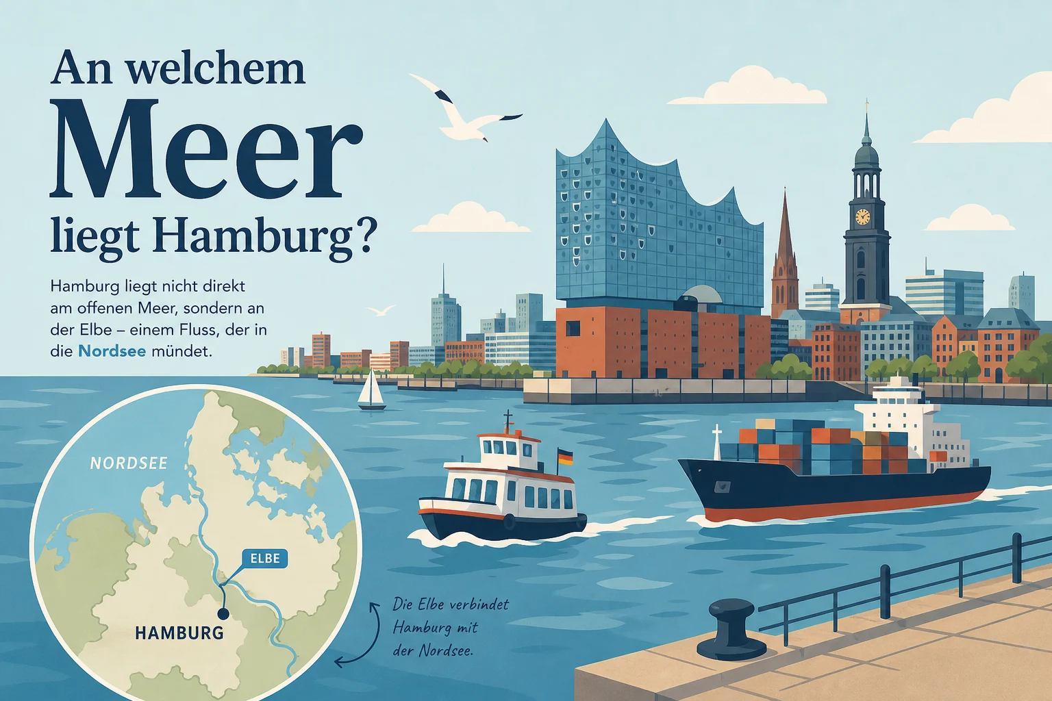 An welchem Meer liegt Hamburg?
