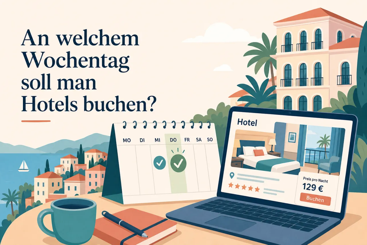 An welchem Wochentag soll man Hotels buchen?