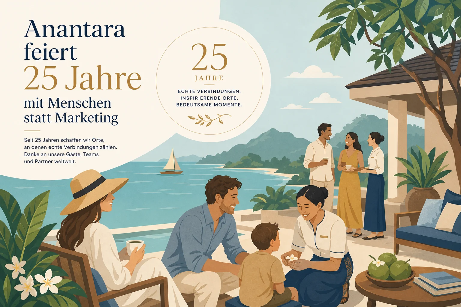 Anantara feiert 25 Jahre mit Menschen statt Marketing