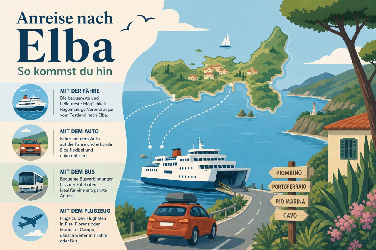 Anreise nach Elba So kommst du hin