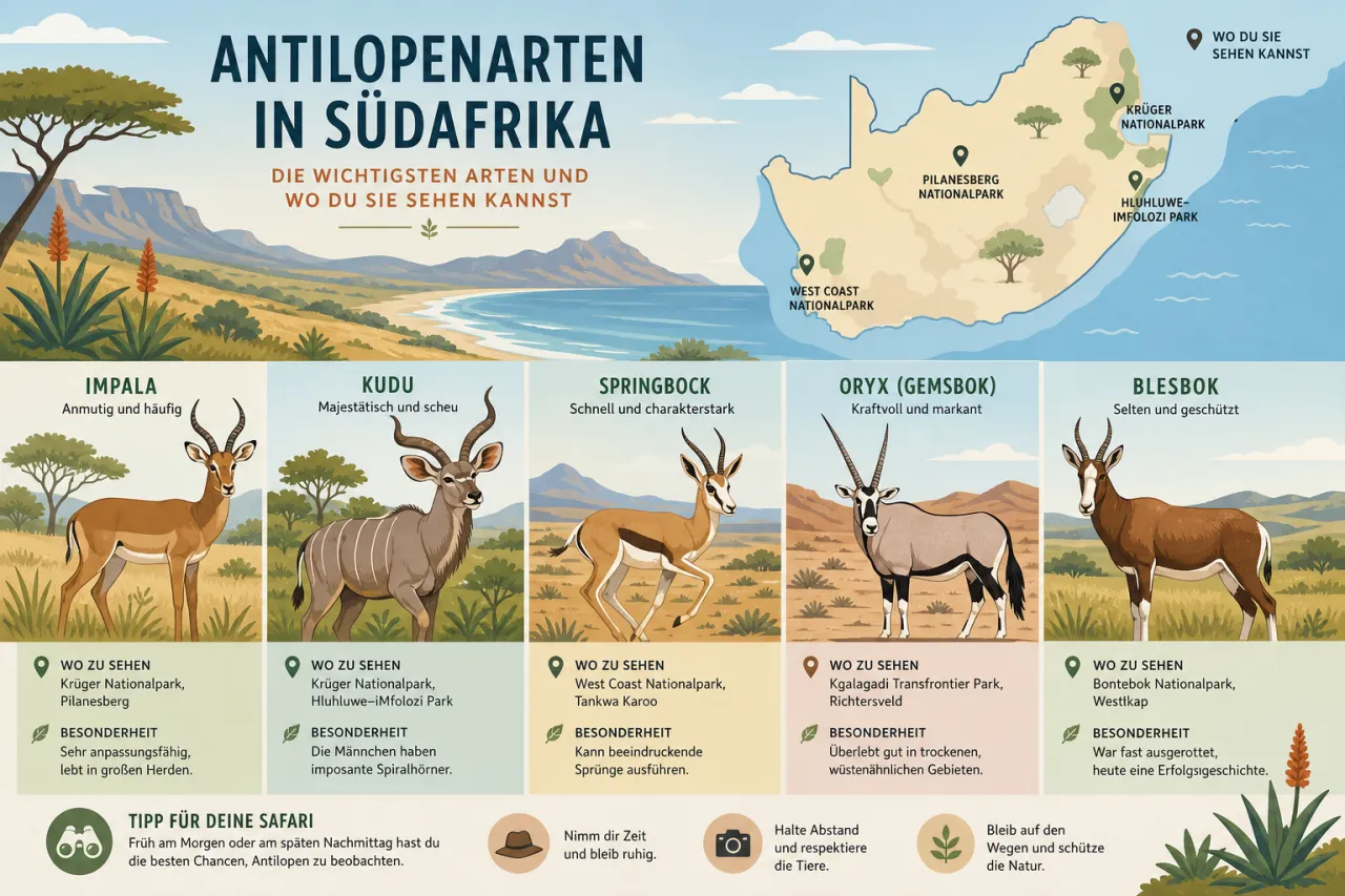 Antilopenarten Südafrika: Die Vielfalt der Fauna