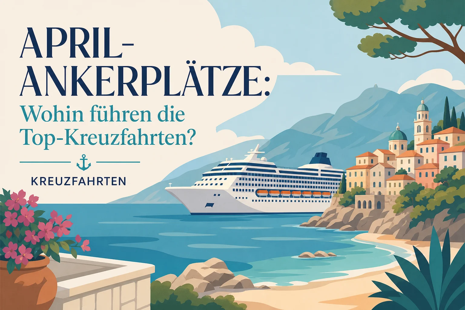 April-Ankerplätze: Wohin führen die Top-Kreuzfahrten?