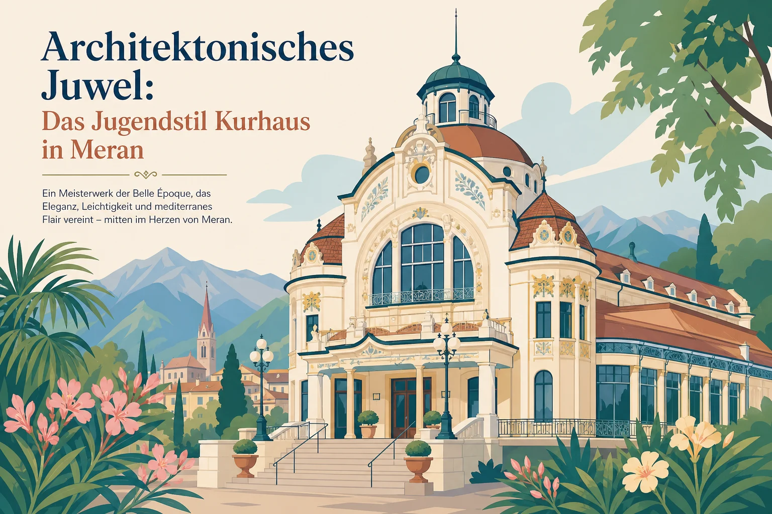 Architektonisches Juwel: Das Jugendstil Kurhaus in Meran