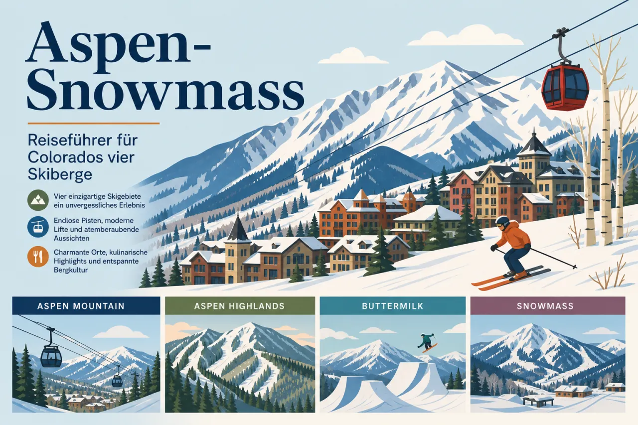 Aspen-Snowmass: Reiseführer für Colorados vier Skiberge