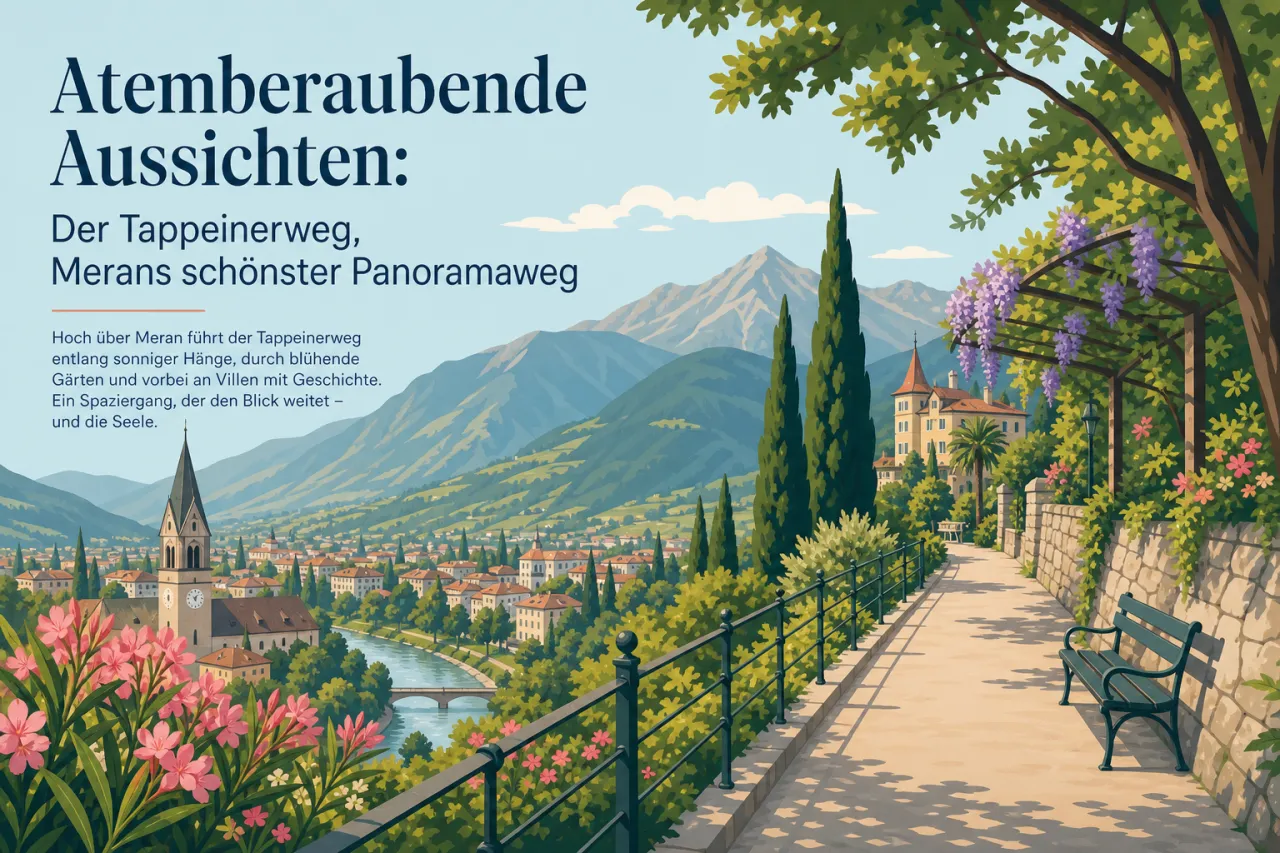 Atemberaubende Aussichten: Der Tappeinerweg, Merans schönster Panoramaweg