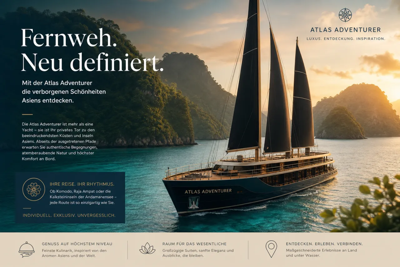 Atlas Adventurer: Neues Expeditionsschiff startet 2028 in Asien und Afrika
