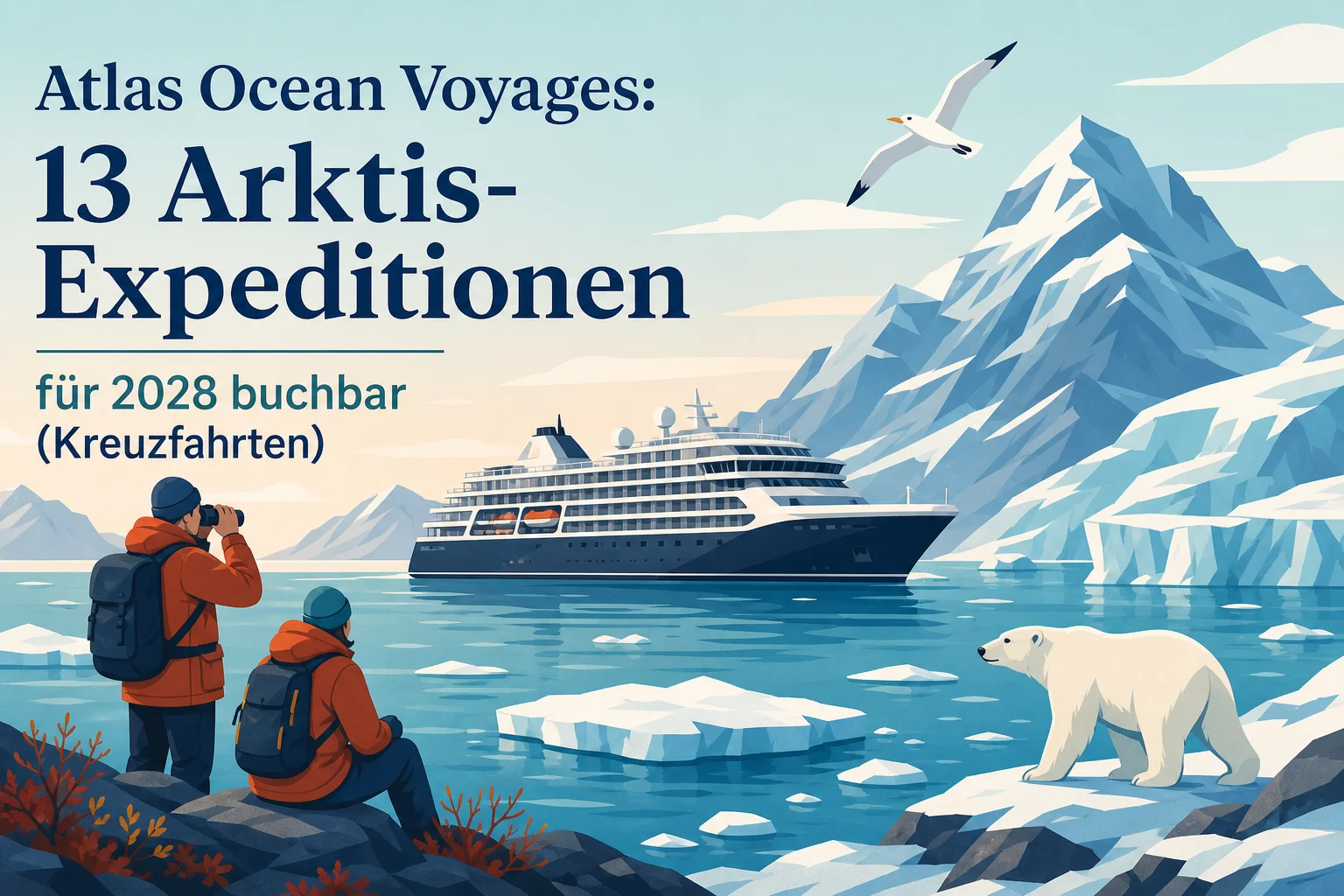 Atlas Ocean Voyages: 13 Arktis-Expeditionen für 2028 buchbar