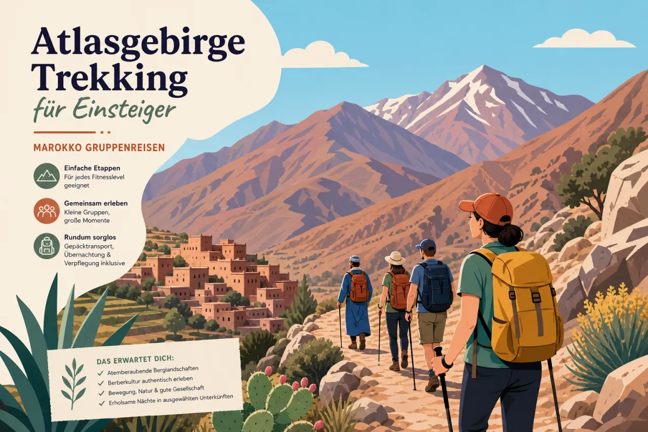 Atlasgebirge Trekking für Einsteiger