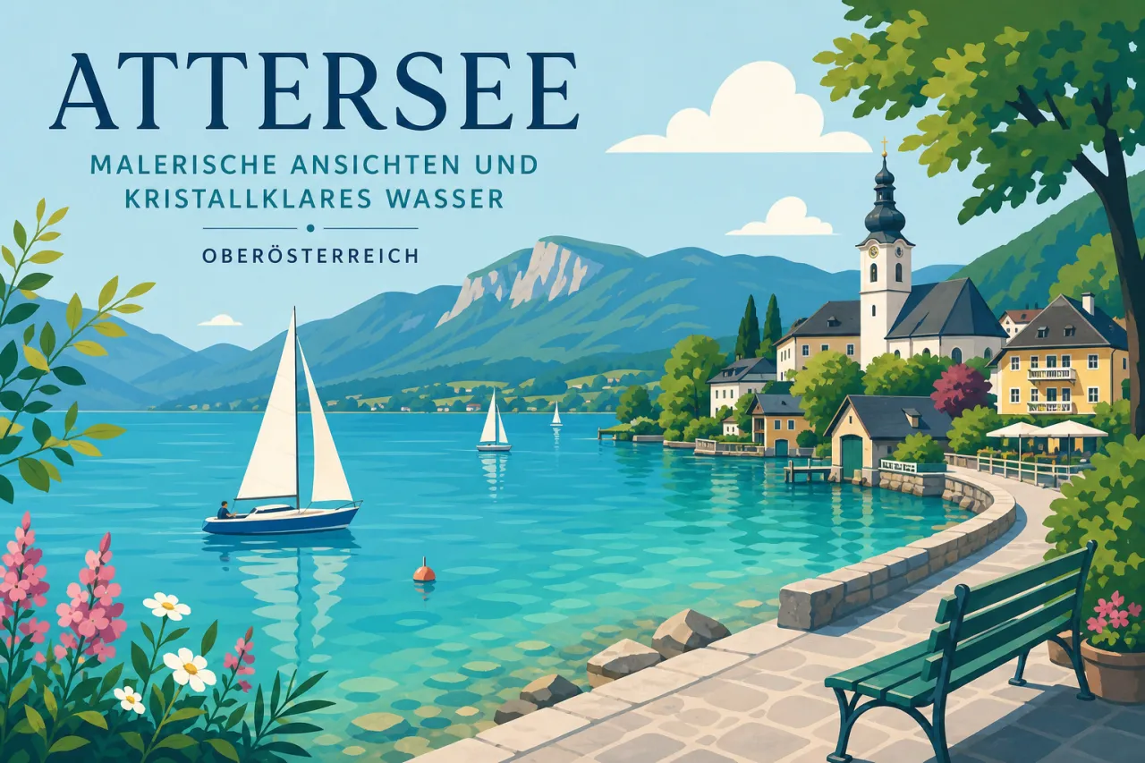 Attersee: Malerische Ansichten und kristallklares Wasser