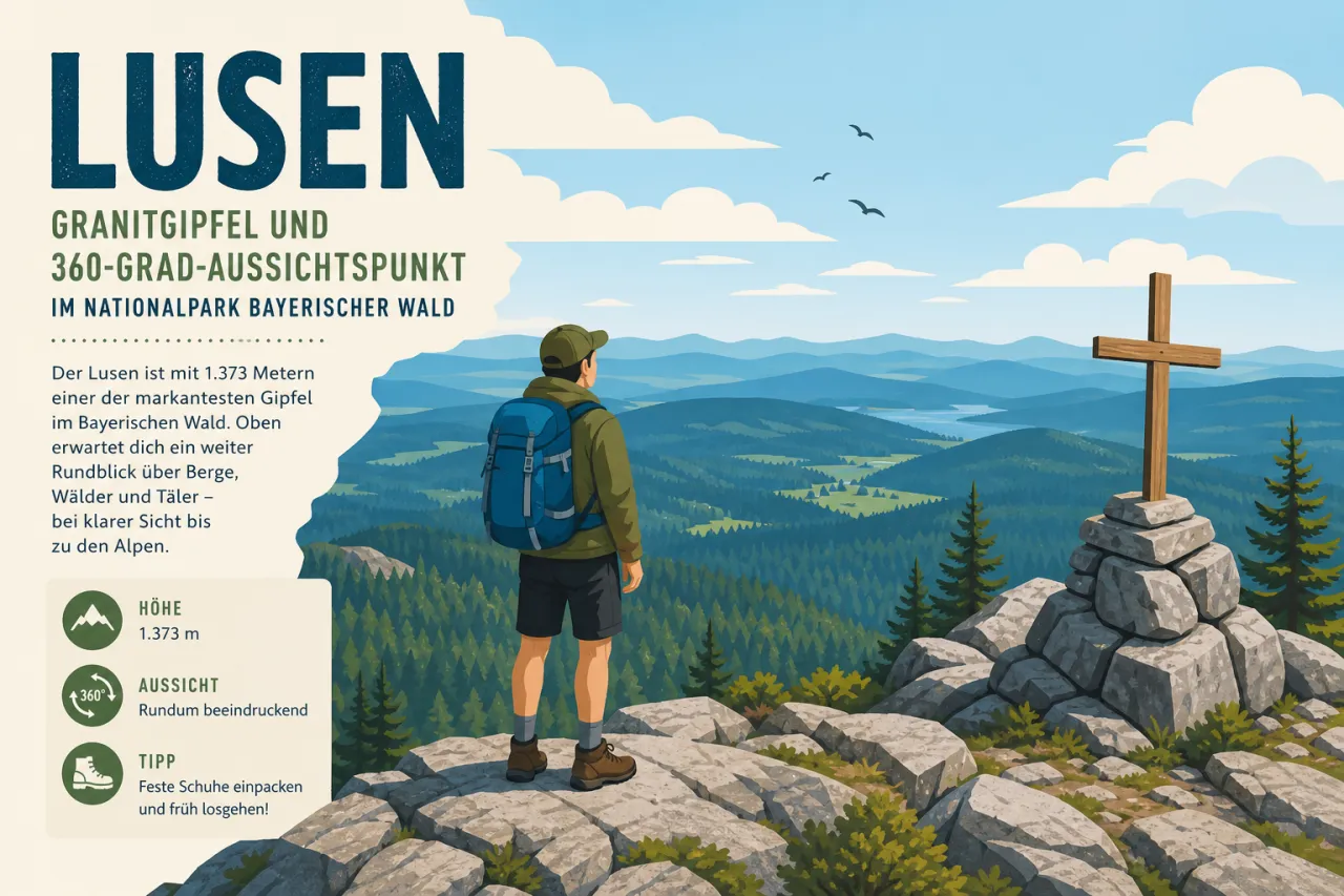 Lusen — Granitgipfel und 360-Grad-Aussichtspunkt im Nationalpark Bayerischer Wald