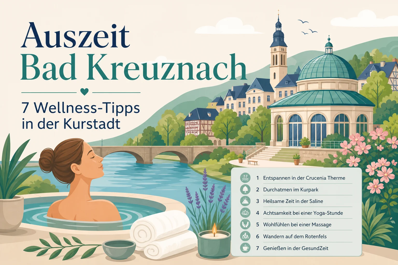 Auszeit Bad Kreuznach: 7 Wellness-Tipps in der Kurstadt