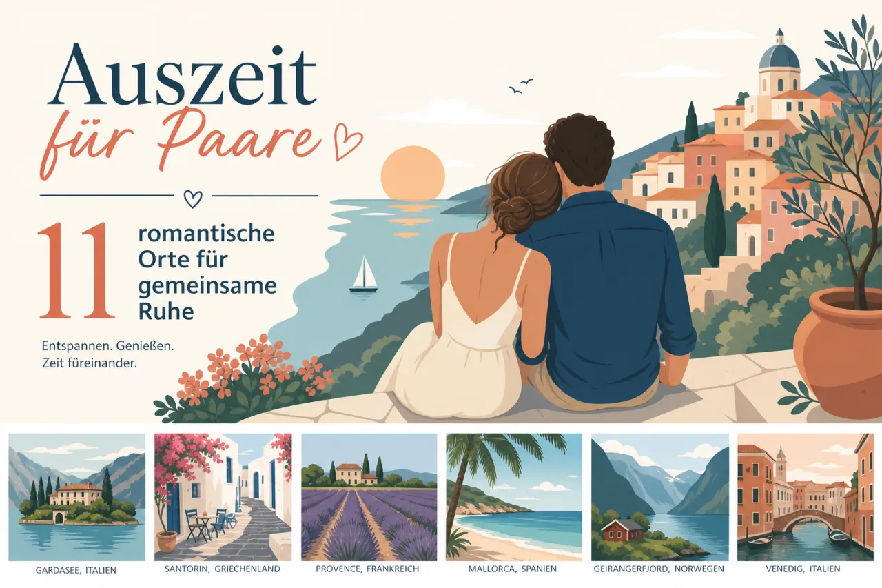 Auszeit für Paare: 11 romantische Orte für gemeinsame Ruhe