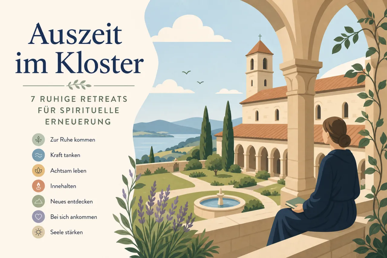 Auszeit im Kloster: 7 ruhige Retreats für spirituelle Erneuerung