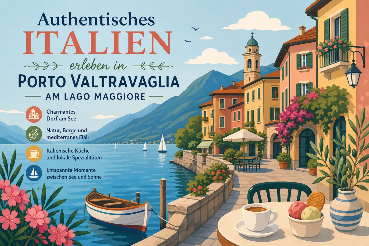 Authentisches Italien erleben in Porto Valtravaglia am Lago Maggiore