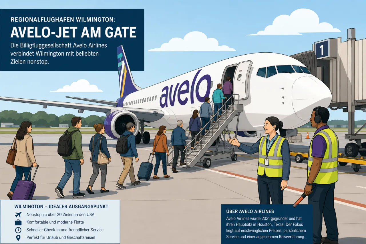 Avelo knackt in Wilmington die Marke von einer Million Passagieren