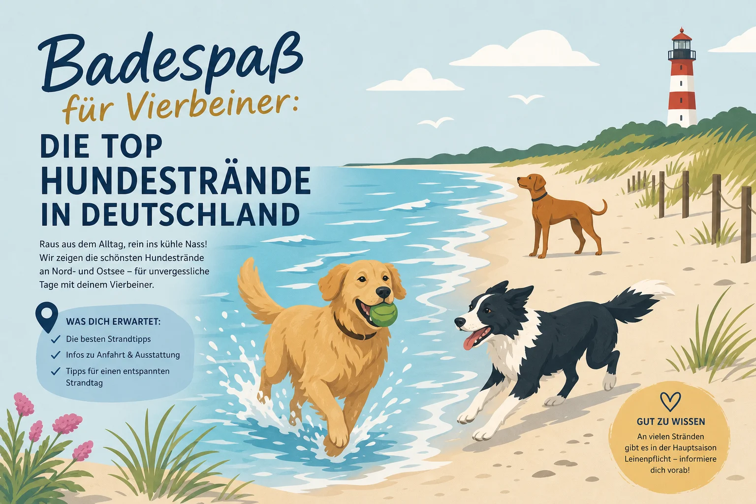 Badespaß für Vierbeiner: Die top Hundestrände in Deutschland