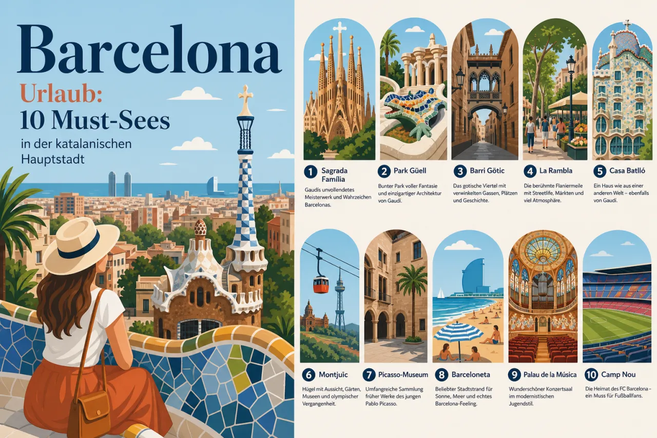 Barcelona Urlaub: 10 Must-Sees in der katalanischen Hauptstadt