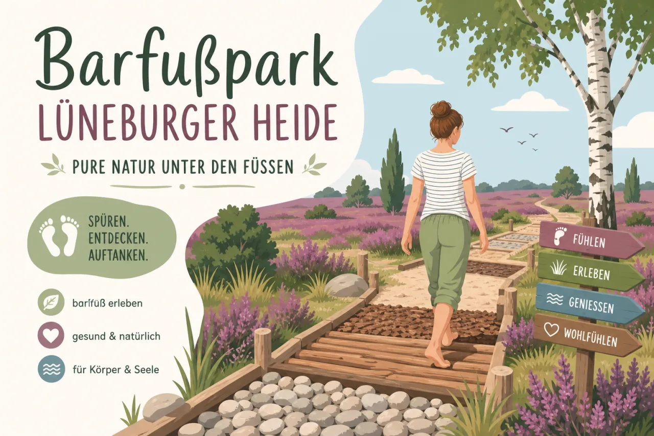 Barfußpark Lüneburger Heide: pure Natur unter den Füßen
