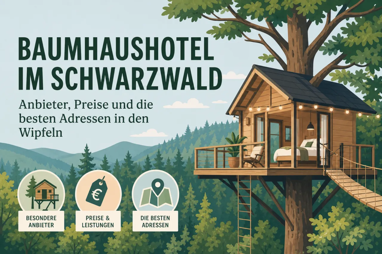 Baumhaushotel im Schwarzwald: Anbieter, Preise und die besten Adressen in den Wipfeln