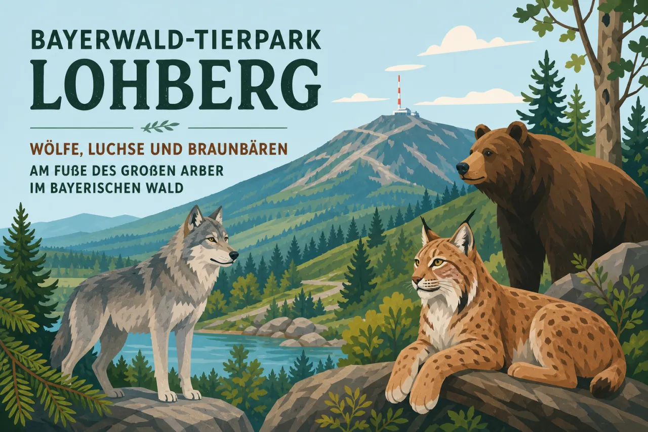 Bayerwald-Tierpark Lohberg — Wölfe, Luchse und Braunbären am Fuße des Großen Arber im Bayerischen Wald