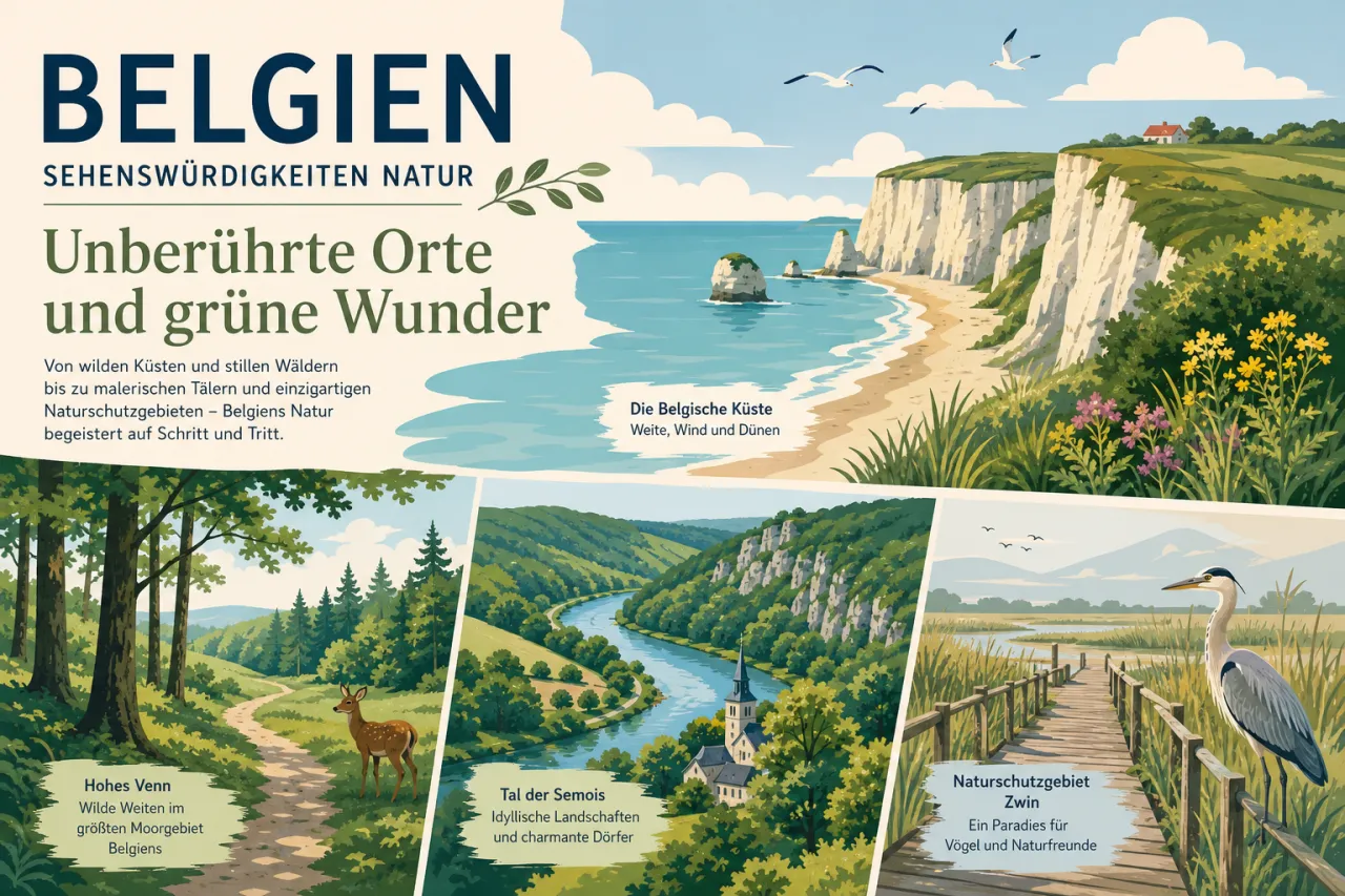 Belgien Sehenswürdigkeiten Natur: Unberührte Orte und grüne Wunder