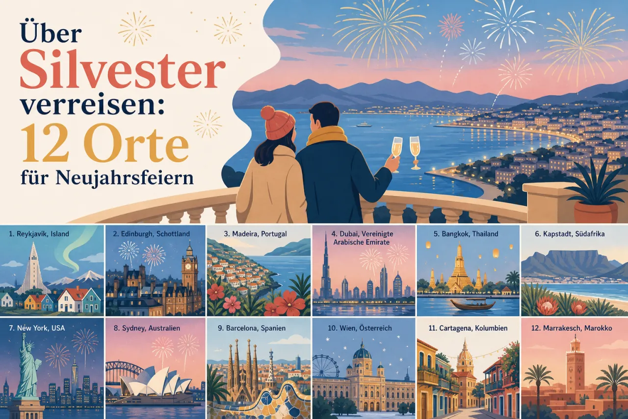 Über Silvester verreisen: 12 Orte für Neujahrsfeiern