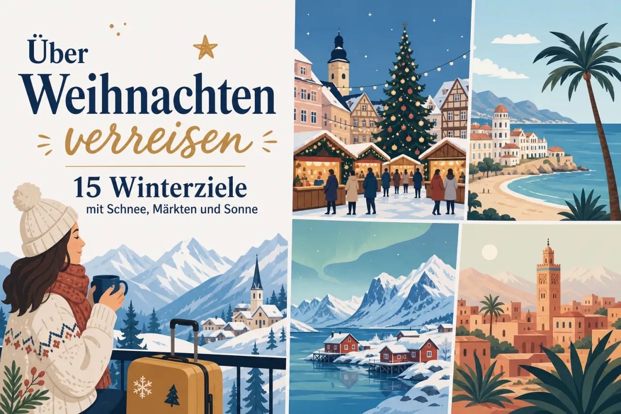 Über Weihnachten verreisen: 15 Winterziele mit Schnee, Märkten und Sonne