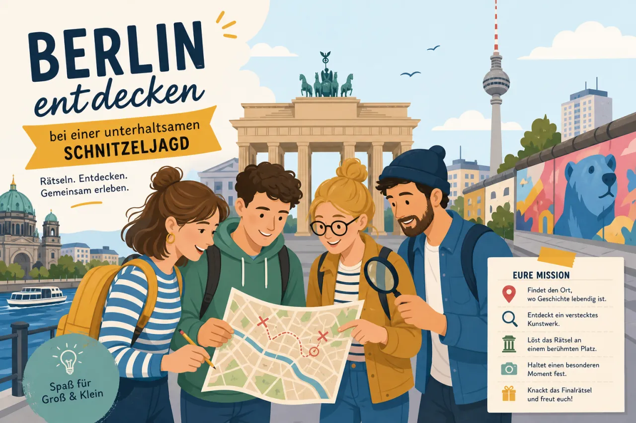 Berlin entdecken bei einer unterhaltsamen Schnitzeljagd