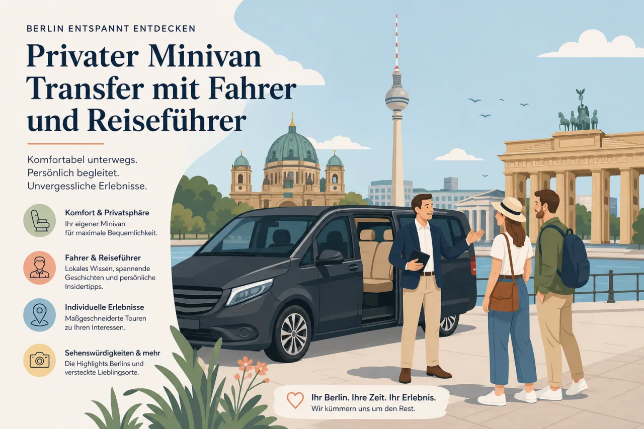 Berlin Privater Minivan Transfer mit Fahrer und Reiseführer