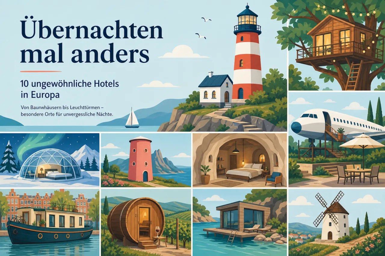 Übernachten mal anders – 10 ungewöhnliche Hotels in Europa