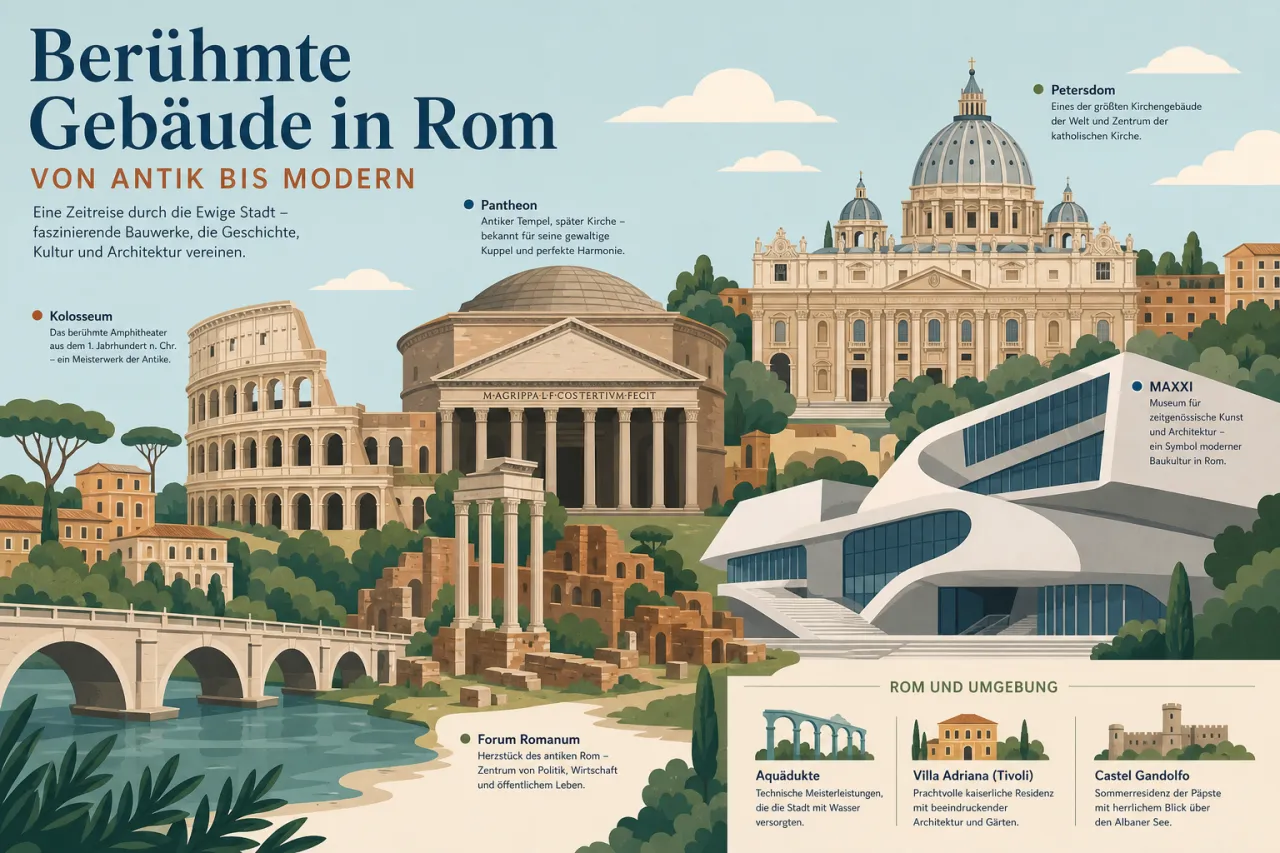 Berühmte Gebäude in Rom – Von antik bis modern