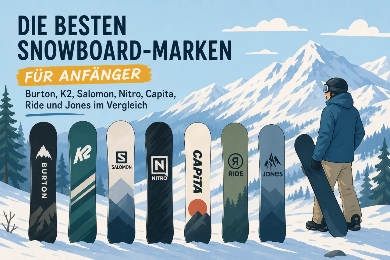 Beste Snowboard-Marken für Anfänger: Burton, K2, Salomon, Nitro, Capita, Ride und Jones im Vergleich