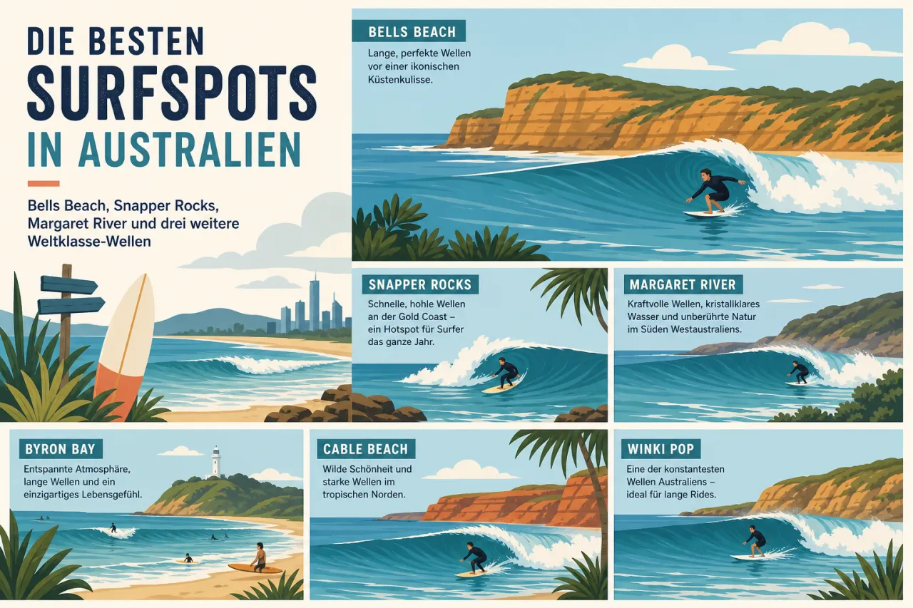 Die besten Surfspots in Australien: Bells Beach, Snapper Rocks, Margaret River und drei weitere Weltklasse-Wellen
