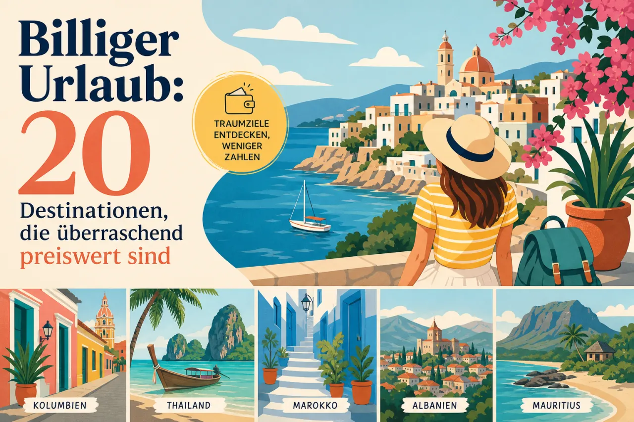 Billiger Urlaub: 20 Destinationen, die überraschend preiswert sind