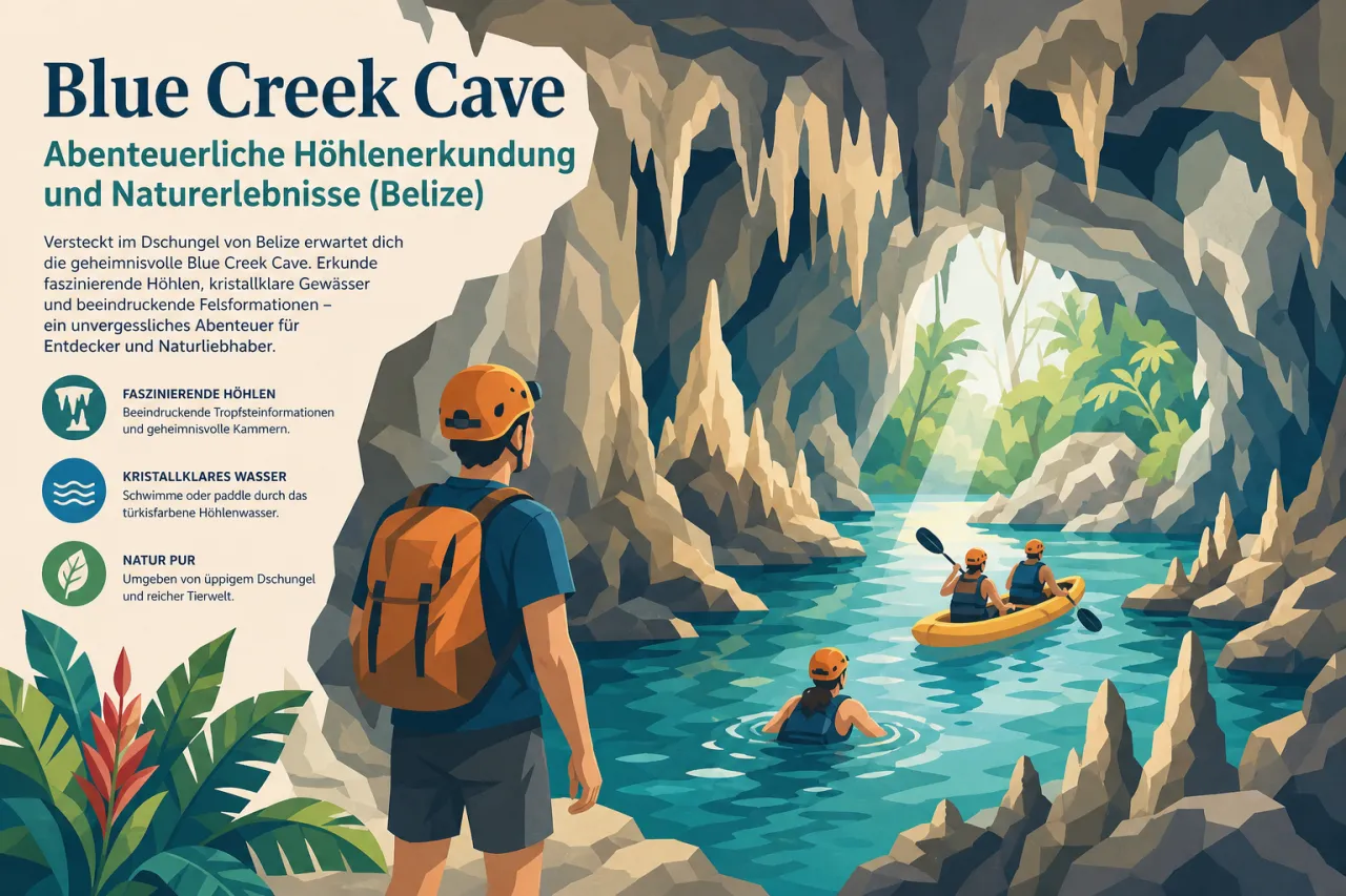 Blue Creek Cave: Abenteuerliche Höhlenerkundung und Naturerlebnisse