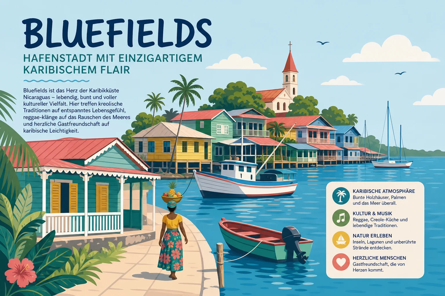 Bluefields: Hafenstadt mit karibischem Flair in Nicaragua