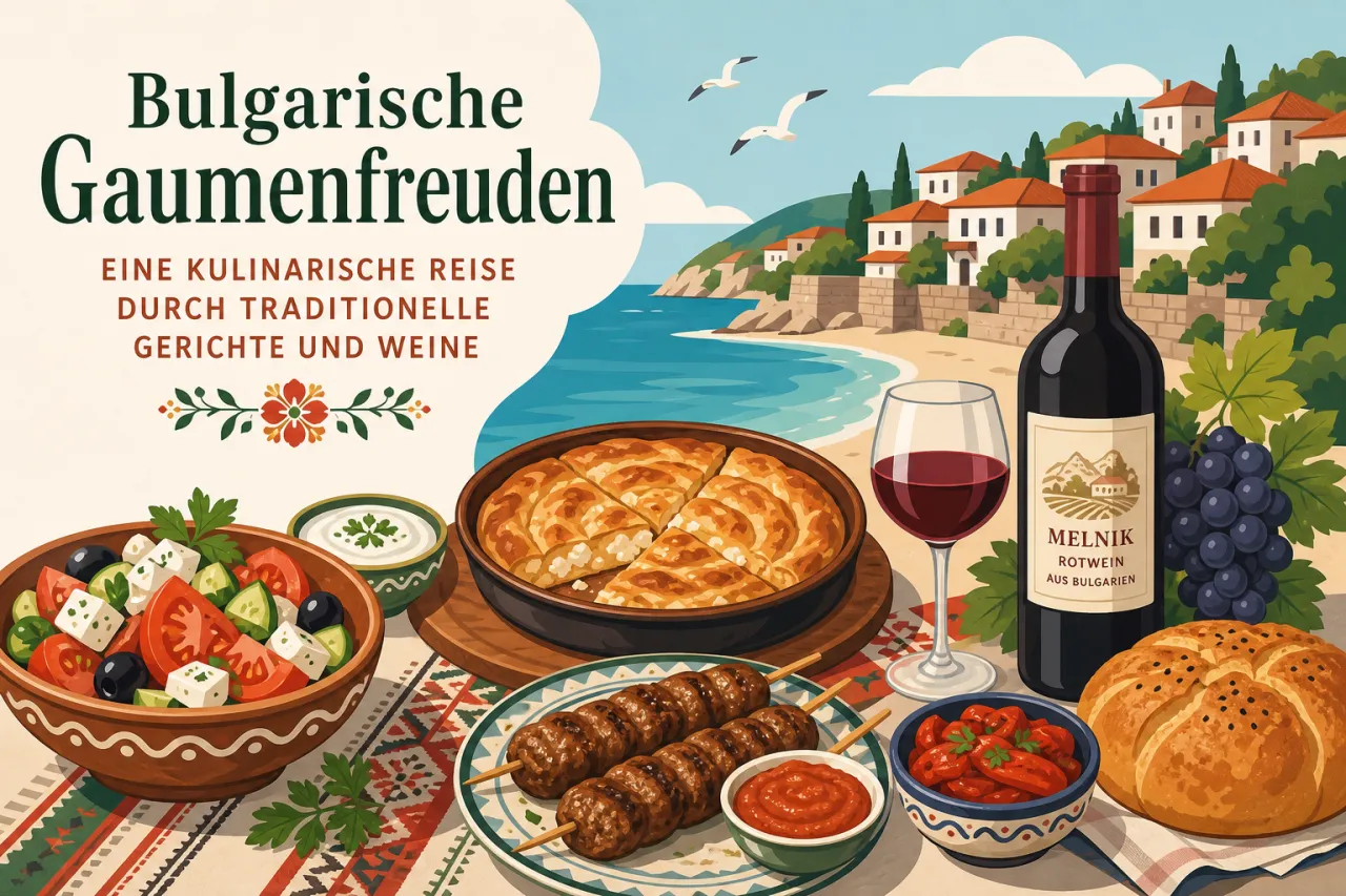 Bulgarische Gaumenfreuden - Eine kulinarische Reise durch traditionelle Gerichte und Weine