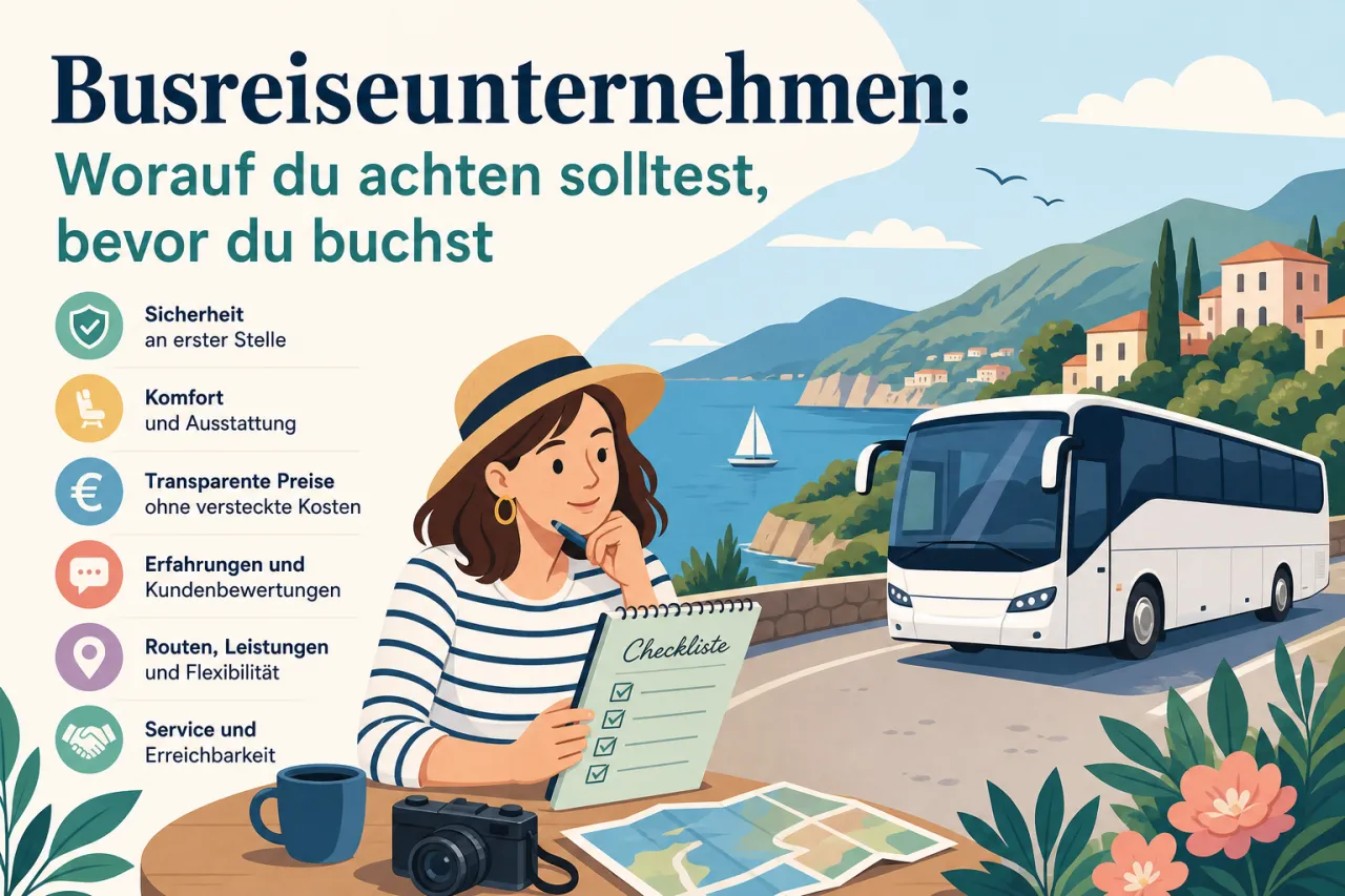 Busreiseunternehmen: Worauf du achten solltest, bevor du buchst