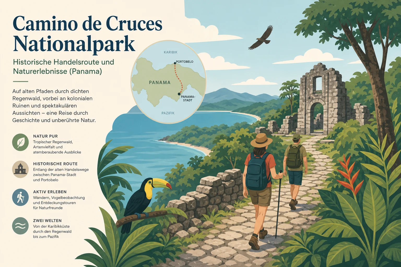 Camino de Cruces Nationalpark: Historische Handelsroute und Naturerlebnisse
