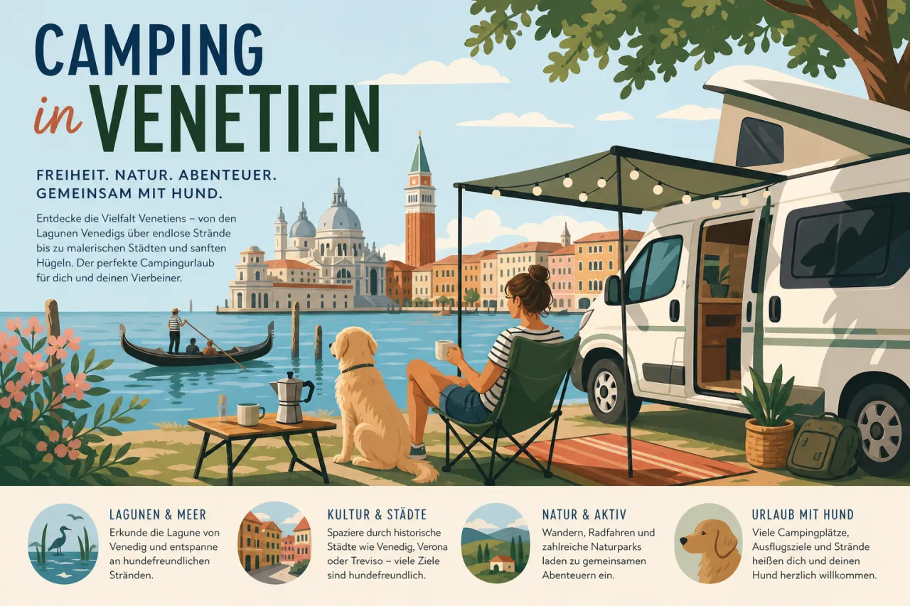 Camping in Venetien mit Hund