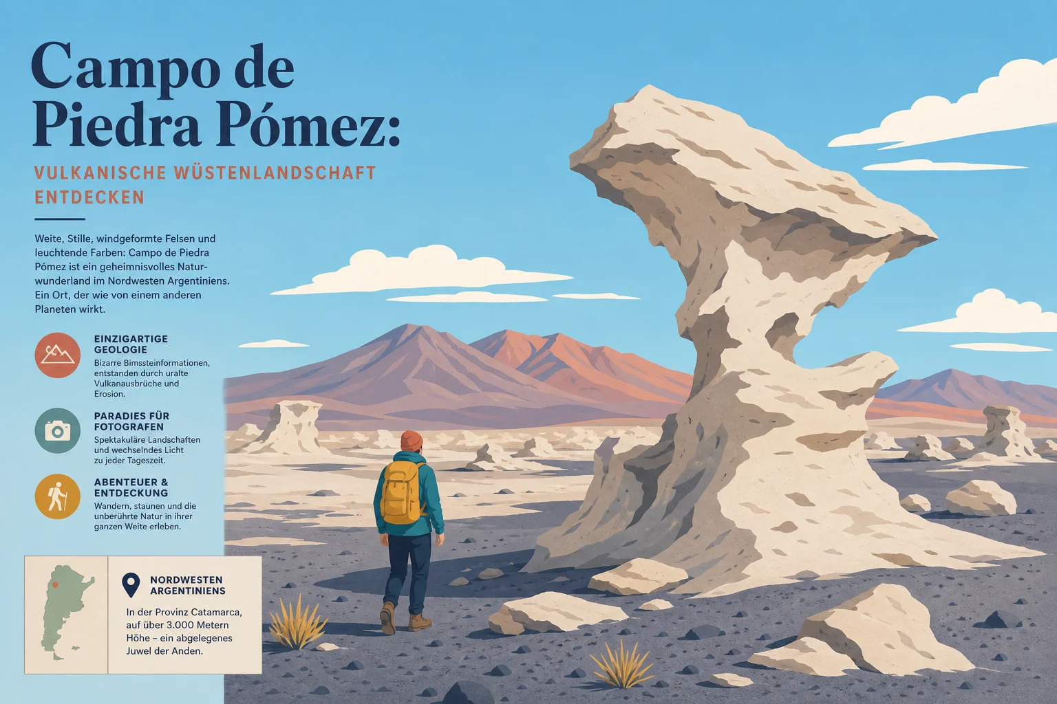 Campo de Piedra Pómez: Vulkanische Wüstenlandschaft entdecken