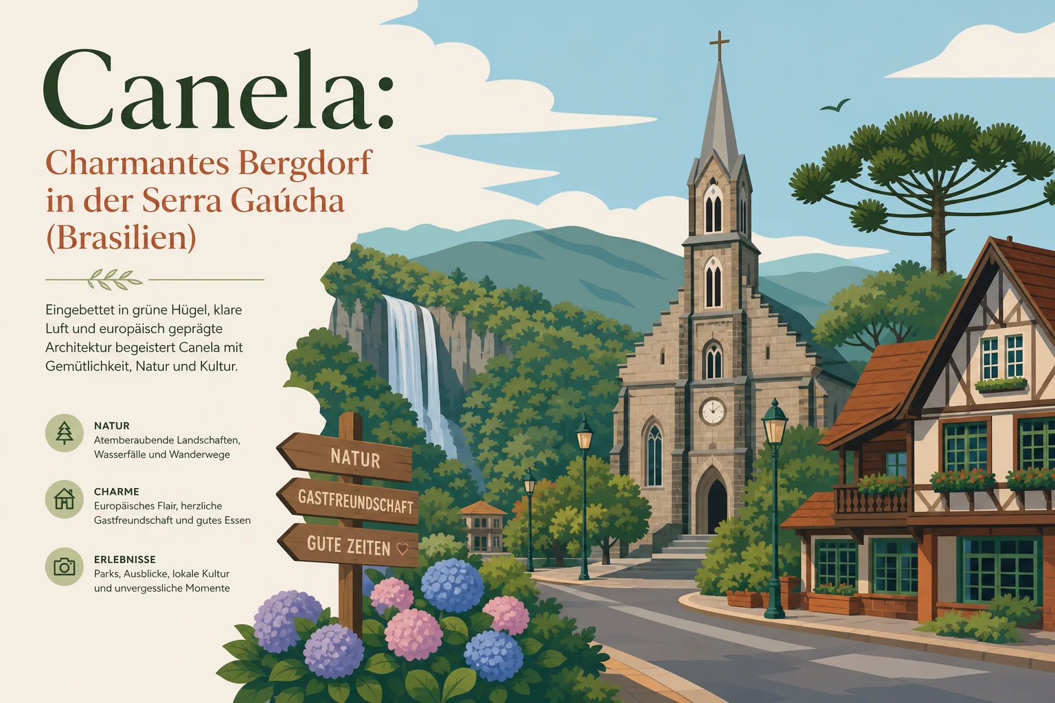 Canela: Charmantes Bergdorf in der Serra Gaúcha